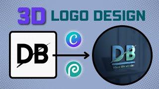 How to make 3D Logo Design in Canva | 3d Logo Maker Free