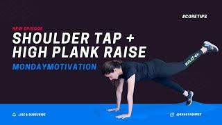 Monday Motivation: Shoulder Taps & High Plank Raise Exercise #bhagyashree #workout #mondaymotivation