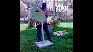 ZUKU SATELLITE DISH SET UP