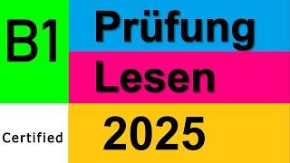 G.A.S.T - B1 Prüfung - Lesen Übungssatz - G.A.S.T DTZ 2025 TEST  07. German Test For Immigranten