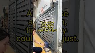 Motorized Sliding Gate #gardenlife #gate #gardenfencing