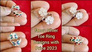 silver toe ring designs with price 2023/toe rings only 500rs/latest toe ring designs in silver