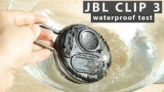 JBL Clip 3 bass test in water - waterproof test without grill