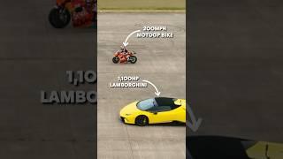 200mph MotoGP vs 1100hp Lamborghini 