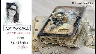 Flip through  Mixed Media Craft O'clock  Hours of Longing mini Junk Journal