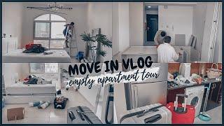 moving vlog | moving to my unfurnished studio apartment | Cost of living in Dubai #mynewhome