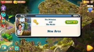 Gardenscapes New Acres - The Princess & The Pirate - Day 1