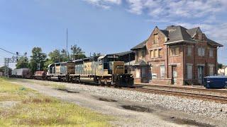 What Is Happening At The Train Station?! Railroad Wye, Train With DPU, Local Switching Freight Train