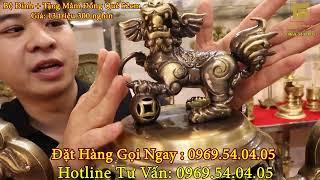 Bộ đỉnh đồng ngũ sự. Bộ đỉnh bằng đồng catut vỏ đạn
