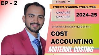 #2 TYBCOM / FYBCOM FYBAF | MATERIAL COST| SEM5 /SEM1 | MUMBAI UNIVERSITY| SIRAJ SHAIKH|