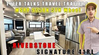 New Riverstone 41RL! A $250,000 DOLLAR LUXARY FIFTH WHEEL! THE MOST INSANE 5TH WHEEL I HAVE SEEN!