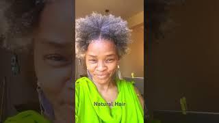 Natural hair is what we should be rocking sisters #haircare #grayhair #greyhair #afrohair