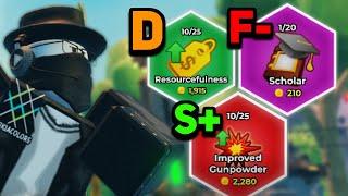 Ranking Every Skill Tree Item | Roblox TDS | Tower Defense Simulator