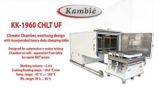 Kambic, Climatic Chamber with heavy-duty clamping table, designed for automotive e-motor testing