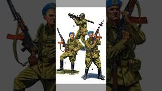 Soviet VDV Air Forces uniform history for reenating