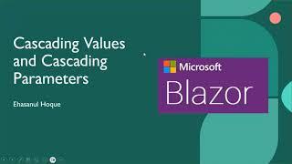 Blazor Cascading values and parameters | .NET 8.0 Blazor webAssembly