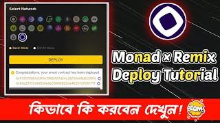 Monad Testnet Deployment on Remix! ~ Tech influence