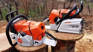 Stihl MS881 (122cc, 8.7HP) - First start, Break in, Factory RPM, First cuts and more.....