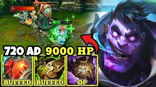 New Tank Items Buffs are GAME BREAKING on Dr. Mundo... (720 AD + 9,000 HP)