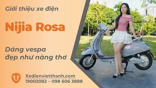 Xe Máy Điện Vespa Nijia Rosa Dành Cho Những Cô Nàng Dịu Dàng