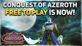 A LIMITED TIME FREE TO PLAY REALM?! | Conquest of Azeroth | 21 Custom Classes | World of Warcraft