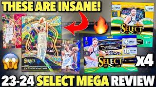 THE BEST RETAIL BOXES EVER?!  2023-24 Panini Select Basketball Target & Walmart Mega Box Review x4