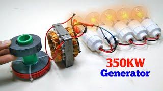 Make Electricity 350KW 220V Free Energy Permanent Magnet Generator With Fan Capacitor