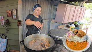 Guisando Las SABROSAS CON AUYAMA y Sal Entera. Comida Típica. LA VIDA DEL CAMPO.