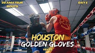 HOUSTON TX Golden Gloves 2025! Amateur Boxers Compete On Day 1!