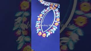 #embroidery #silk #simple //Sudha creations//