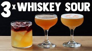 3 x simple WHISKEY SOUR variations!