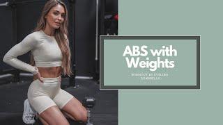 10 MIN ABS WITH WEIGHTS | Workout by Evelina