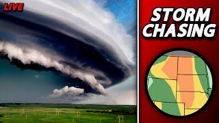LIVE - North Dakota Storm Chase With Special Guest! - TORNADOES POSSIBLE - Live Storm Chaser