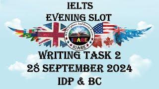 28 September 2024 IELTS / Writing Task 2 / Academic / Exam Review / INDIA