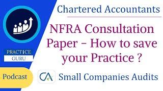 NFRA Consultation Paper - How to save your Practice ? Should you expect from ICAI ?