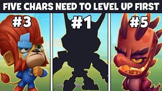 Five Characters u need to Level up First | Zooba