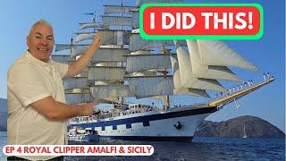 The Sails Go Up, The Dolphins Come Out And We Explore Amalfi on Royal Clipper!