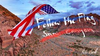 Largest American Flag in Snow Canyon Utah honors Veterans