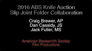 2016 ABS Slip Joint Collaboration Folding Knife- Craig Brewer, Jack Fuller, Dan Cassidy