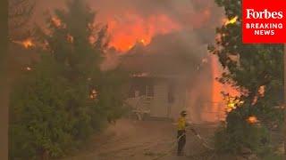 Footage Shows The Forsyth Forest Fire Raging Through Pine Valley, Utah