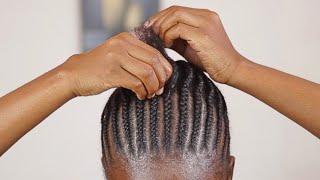 How to PART  and CORNROW your Hair