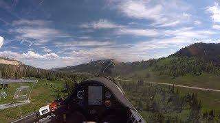 Scary Glider - Flying Too Low in the Mountains?