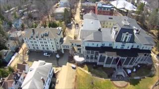 Historic Athenaeun Hotel at the world famous Chautauqua Institution, Q500 drone video, 4 12 15