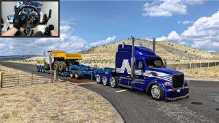 55.000 lb Special Transport 800HP Peterbilt 567 - American Truck Simulator - Logitech G29 Setup