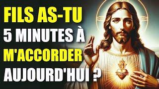 JÉSUS N'A BESOIN QUE DE 5 MINUTES POUR BÉNIR VOTRE JOURNÉE! NE L'IGNORE PAS!