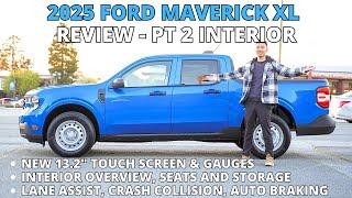 2025 Ford Maverick XL FWD Hybrid In Depth Review - Part 2 Interior 13 2 Inch Screen Climate Controls