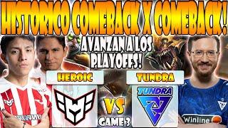 HEROIC VS TUNDRA BO3[GAME 3]PARKER, SCOFIELD, 4NALOG VS 33, MIDONE - PGL WALLACHIA SEASON 2 -DOTA 2