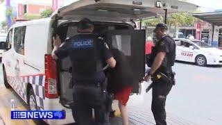 9News Dr Terry Goldsworthy interview of police being withdrawn from shopping centres on Gold Coast