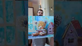 Чарівне Ведмежа #art #ukraine #картина #acrylic #bear #декор #decor