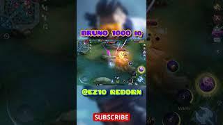 BRUNO 1000 IQ! Bruno Best Build 2024!  #mlbb #mlbbshorts #mlbbindonesia #brunomlbb